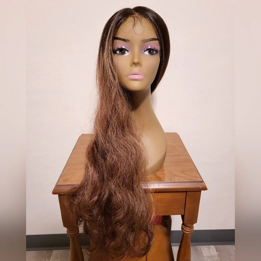 Sensationnel Cloud 9 Swiss Synthetic 'Middle' Part Lace Wig